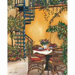 L'escalier bleu, reproduction sous plexiglass