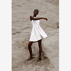 [Sur-commande] Lili - Robe ajustée à la taille en coton