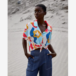 [Pré-vente] Lily-Jane - Chemisier manches courtes imprimé coloré