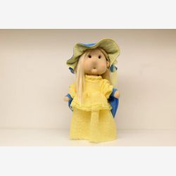 ZAZA Poupée en tissu faite à la main, Poupée textile