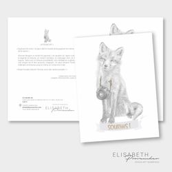 Kitsuné rit "Souriiiis!" - Carte de voeux