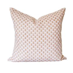 Housse de coussin décoratif en lin de couleur ivoire et tan, coussin lin a motif de feuilles, coussin classique en lin, décor de chambre
