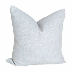 Housse de coussin décoratif gris clair et blanc 20x20, coussin texturé gris, décor modern farmhouse, décor minimalist, coussin Boutique