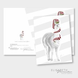 Karl le lalalalama - Carte de noël