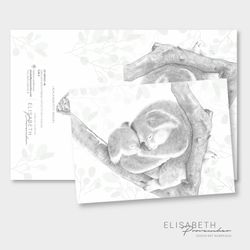 Koala mon petit amour - Carte de vœux