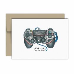 Carte de souhaits - Anniversaire - Jeu vidéo