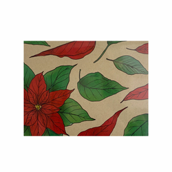 Carte de souhaits - Poinsettia