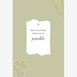 Cahier de liste sans fin