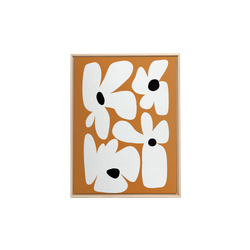 Fleurs larges - Orange