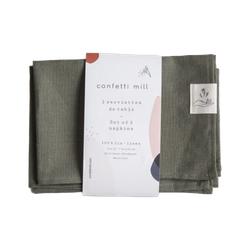 Ensemble de 2 serviettes en lin