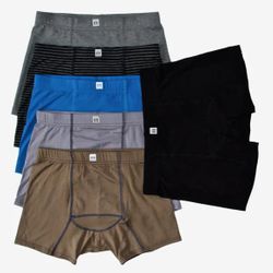 6 Boxers homme BAMBOU couleurs assorties