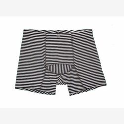 Boxer homme BAMBOU rayé gris chiné et ivoire (5003)