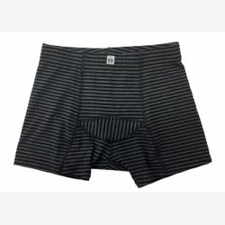 Boxer homme BAMBOU rayé gris chiné et noir (5002)