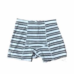 Boxer homme BAMBOU rayé noir gris noir et blanc