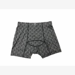 Boxer homme BAMBOU gris et X0X0 noir