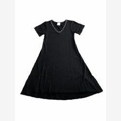 Robe courte Femme en BAMBOU noire