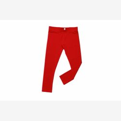 LEGGINGS FEMME EN BAMBOU LONG rouge (05)