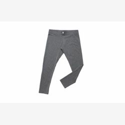 LEGGINGS FEMME EN BAMBOU LONG gris chiné et pois blanc (4901p)