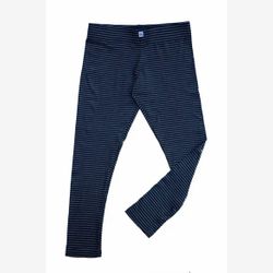 LEGGINGS FEMME EN BAMBOU LONG rayé marine et gris