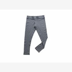 LEGGINGS FEMME EN BAMBOU LONG gris à motifs XOXO noir