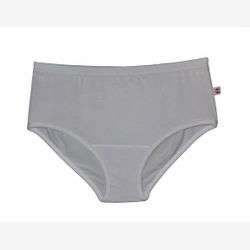 Culotte Femme en BAMBOU Taille Haute blanc (01)