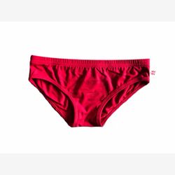 Culotte Femme en BAMBOU Taille Basse rouge (05)