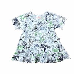 Robe en coton organique arbres marines