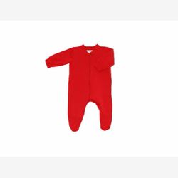 Pyjama 1 pièce bambou rouge tomate (73)