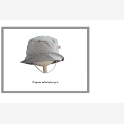 Chapeau soleil nylon gris (CSN07)