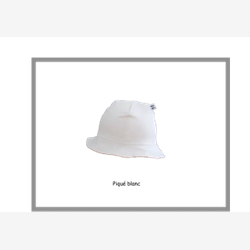 Chapeau soleil coton  blanc (CP01)