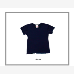 Chandail en BAMBOU  manches courtes marine (CHBAENMC58)