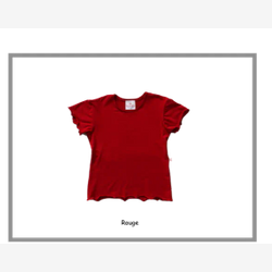 Chandail en BAMBOU  manches courtes rouge (CHBAENMC05)