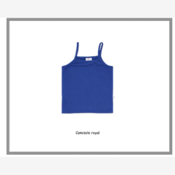 Camisoles bretelles spaghetti bleu royal (11)
