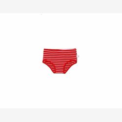 Culotte fille rayure moyenne rouge et blanche (0501rm)
