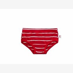 Culotte fille rayure large rouge et blanche (0501rl)