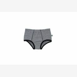 Culotte garçon rayure étroite noire et blanche (0102re)