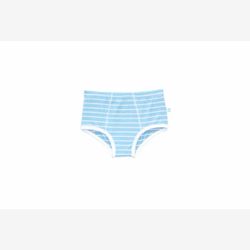 Culotte garçon rayure moyenne bleu et blanche (0152rm)