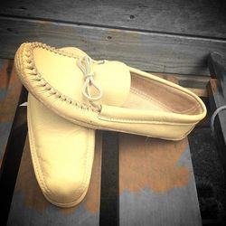 Mocassins véritables cuir orignal valorisé unisexe genuine moosehide mocassins unisexe 4 to 15 us (woman and man)