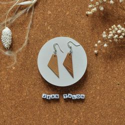 Jean Talon, Boucles d'oreilles, Frêne, Naturel, Fabriqué à Montréal, Bois local, Economie circulaire, Bois recyclé, Agrile du frêne