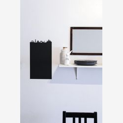 Autocollant Paris ardoise vinyle repositionnable craie blanche Panorama tour eiffel Notre-Dame Arc de triomphe Obelisque France