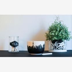 Tasse mug souvenir Toronto phare tour du CN centre rogers musée royal ontario skyline ardoise craie grosse mug personnalisable