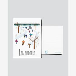 Carte postale Québec | Illustration Lanaudière | Région du Québec | Illustration Québec