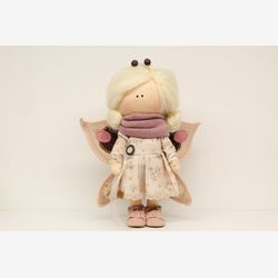 Poupée en tissu faite à la main, Poupée textile, Poupée pour filles, poupée Tilda