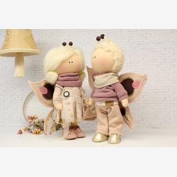 Poupées en tissu fait main, Poupées textiles, Poupées pour filles, Poupées Tilda