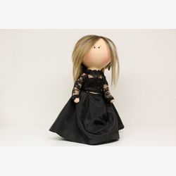 Poupée en tissu faite à la main, Poupée textile, Poupée pour filles, poupée Tilda