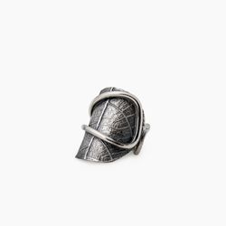 Bague en argent feuille
