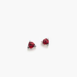Boucles d'oreilles stud triangle rouge