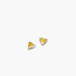 Boucles d'oreilles stud triangle jaune