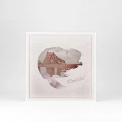 Affiche Montréal pont Jacques-Cartier et Castor