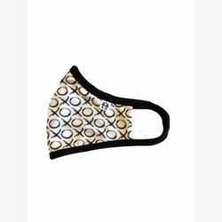 Masque blanc xoxo noirs